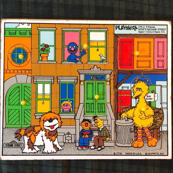 sesame street wooden puzzles